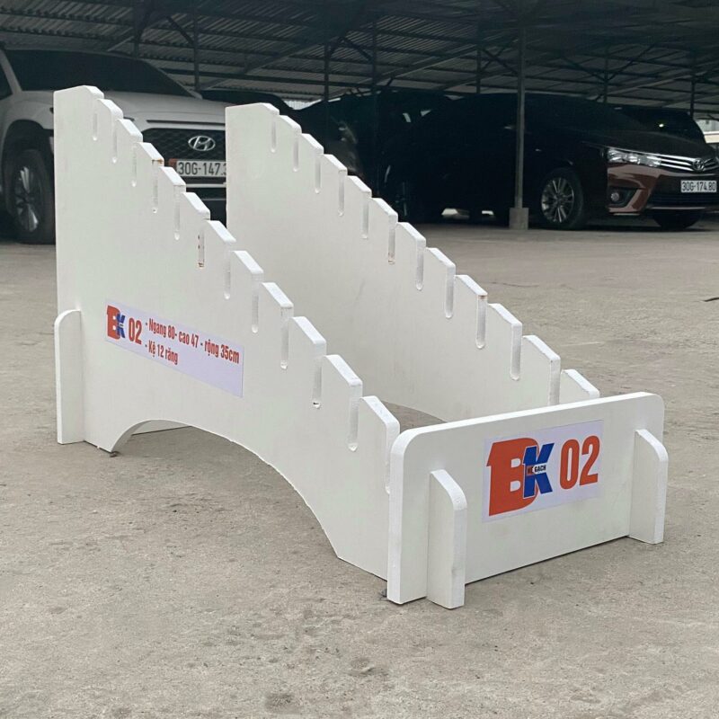 KỆ Gỗ NHỰA TRƯNG BÀY GẠCH BK02