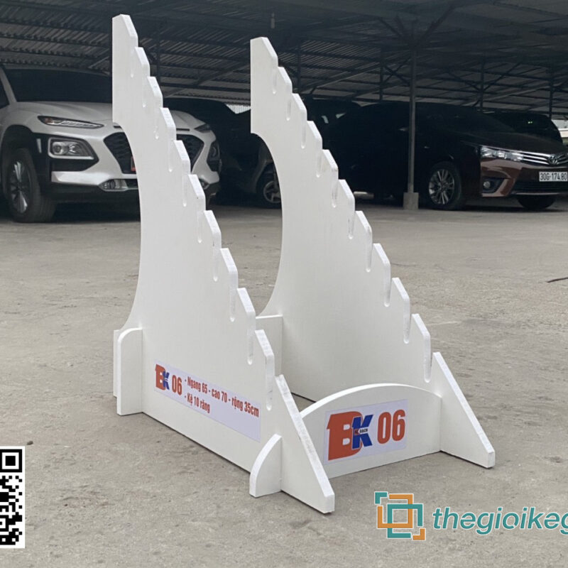 KỆ Gỗ NHỰA TRƯNG BÀY GẠCH BK06