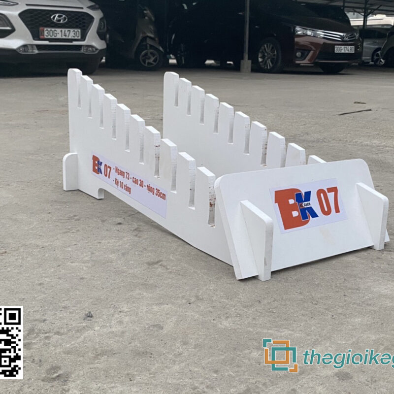 KỆ Gỗ NHỰA TRƯNG BÀY GẠCH BK07