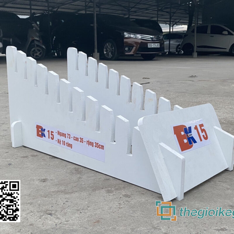 KỆ Gỗ NHỰA TRƯNG BÀY GẠCH BK15