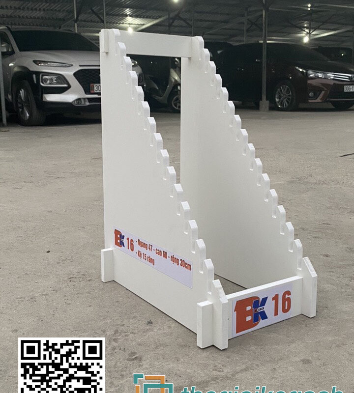 KỆ Gỗ NHỰA TRƯNG BÀY GẠCH BK16
