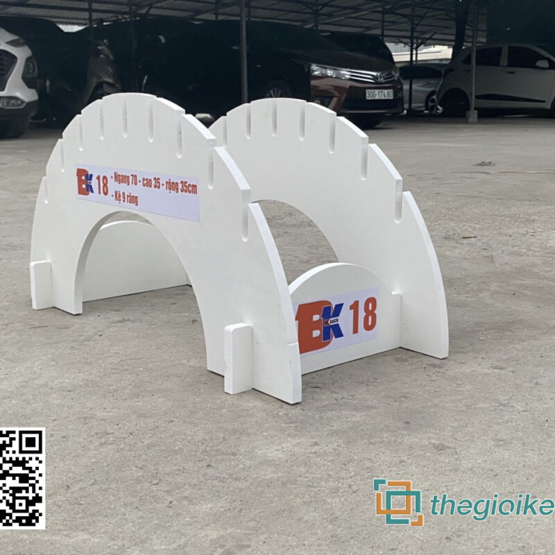 KỆ Gỗ NHỰA TRƯNG BÀY GẠCH BK18