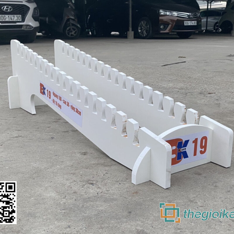 KỆ Gỗ NHỰA TRƯNG BÀY GẠCH BK19