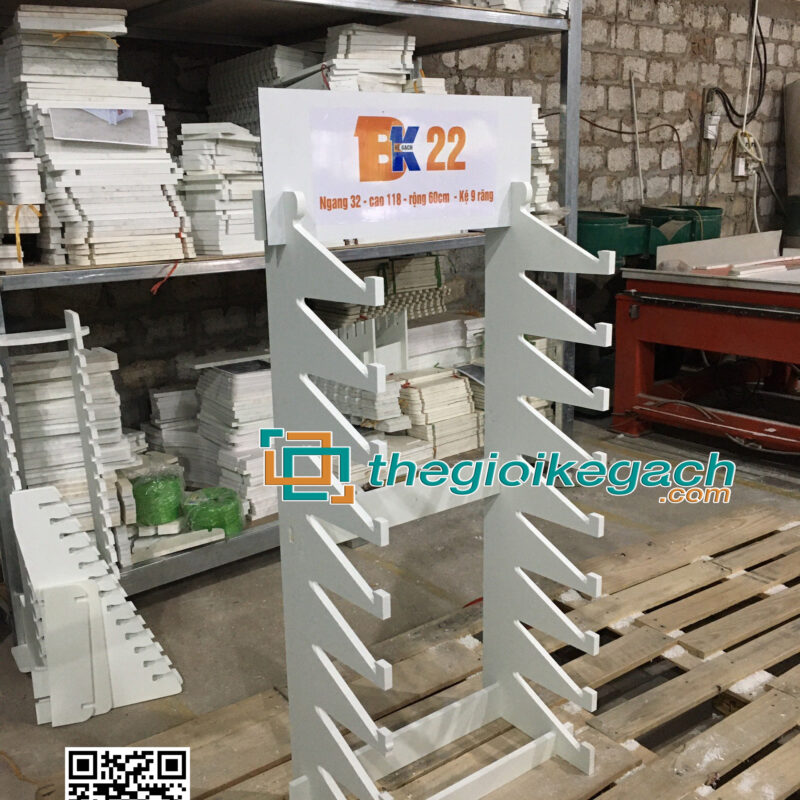 KỆ Gỗ NHỰA TRƯNG BÀY GẠCH BK22