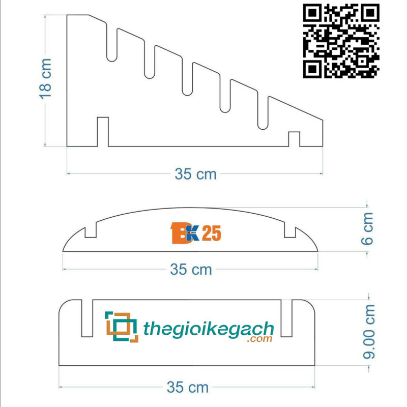 KỆ Gỗ NHỰA TRƯNG BÀY GẠCH BK25