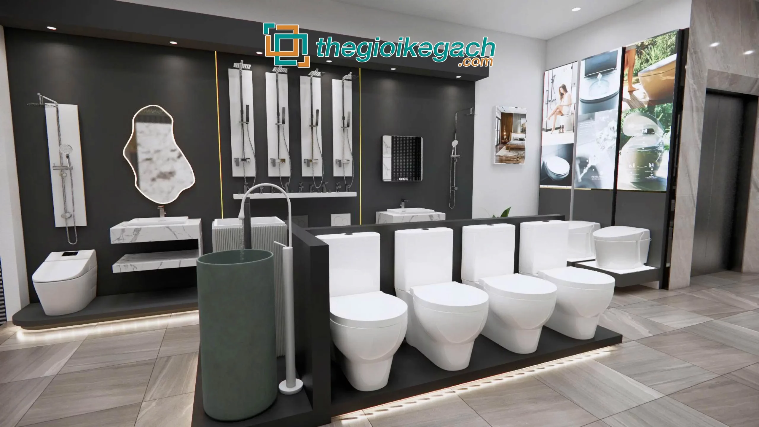 Thiết kế showroom gạch ốp lát