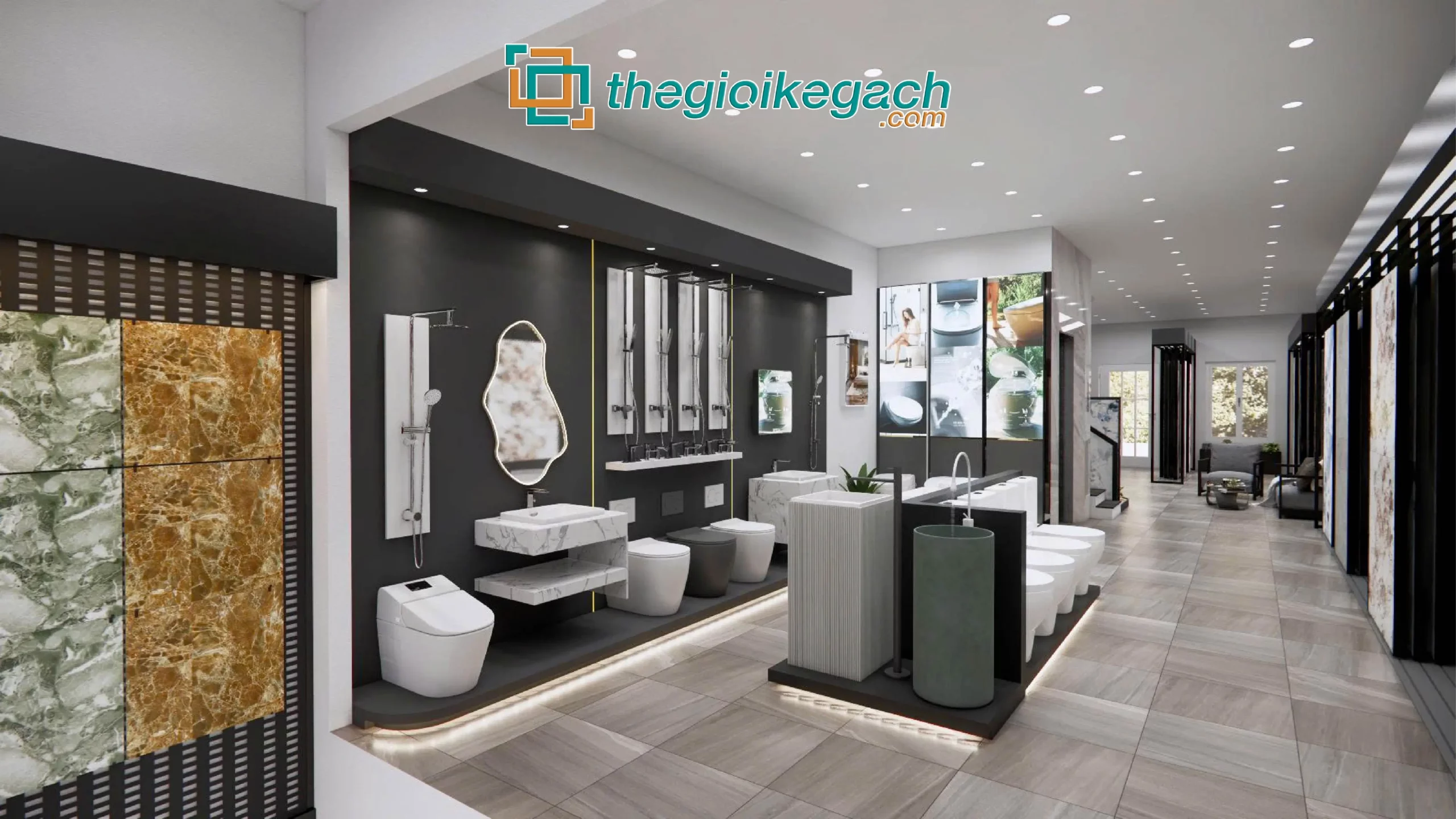 Thiết kế showroom gạch ốp lát